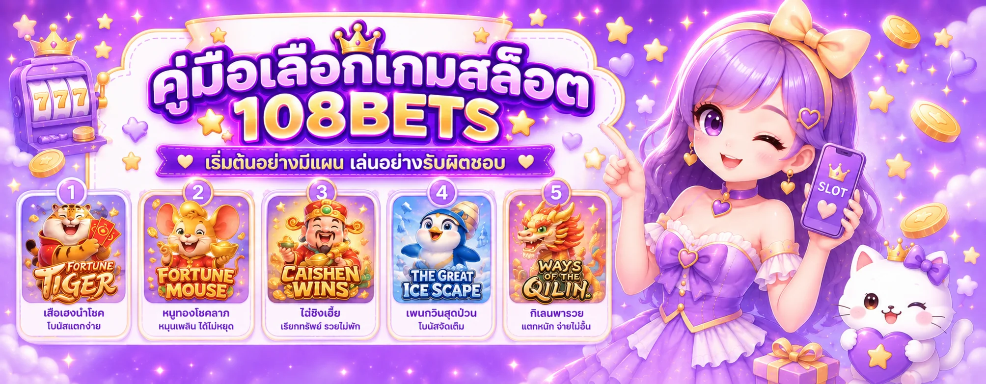 108BETS คู่มือเลือกเกมสล็อตสำหรับมือใหม่